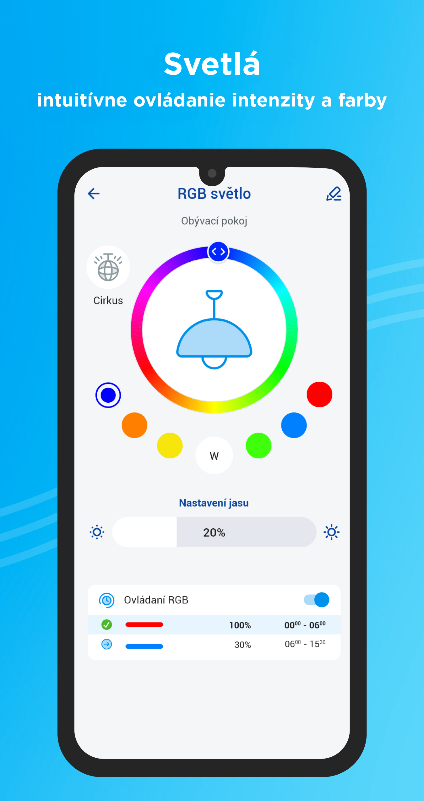 iNELS app - světla